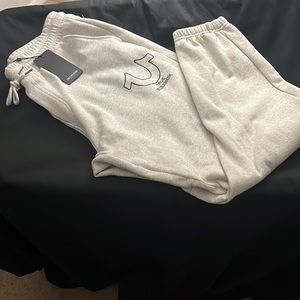 True Religion XXL sweat suit Zip Hoodie and jogging pant.